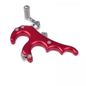 Nika стрелба с лък 42RA04-RD предаване на палеца алуминиева сплав стрелба с лък за освобождаване лък лов за съставни лък